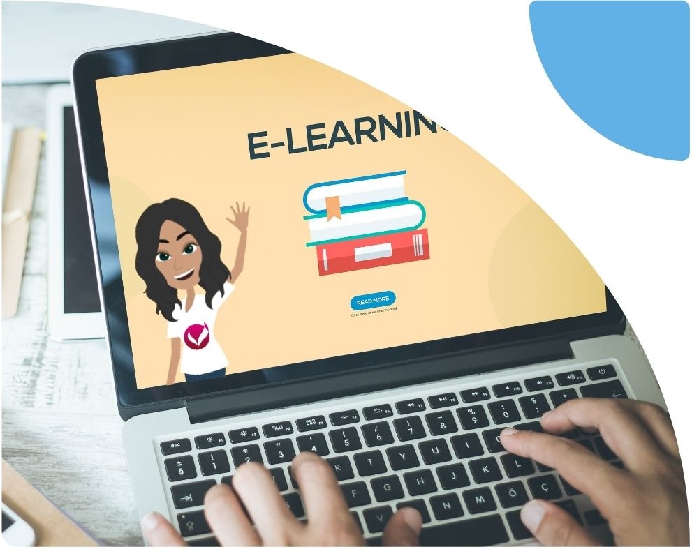 Elearning image on laptop